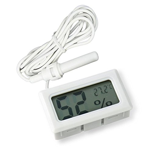ICQUANZX 2-en-1 LCD numérique intégré thermomètre hygromètre